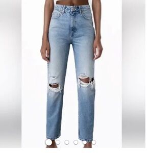 ZARA High High Rise Ankle Length Jean Sz8